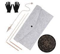 Wesafrae Copper Dowsing Rods Kit for Ghost, Divining Water, Gold, Gold, Treasure Detection- Spiritual Exploration Tool