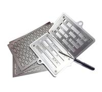 Wesafrae Crypto for BIP39 Hardware Wallet Compatible Stainless Steel Seed Phrase Backup Storage with Lock Hole(24 Words)