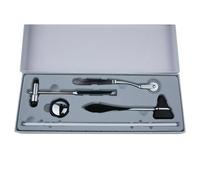 Wesafrae Diverse Heads Included 4 Piece Neurological Reflex Hammer Set for Effective Diagnosis