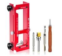 Wesafrae Door Hinge Jig for 2.5-5 in Square and Radius Hinges, Aluminum