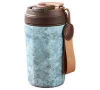 Wesafrae Double-Layer Pure Titanium Vacuum Insulated Flasks High-Value Coffee Cup Portable Take-Out High-End Design Exquisite B