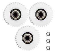 Wesafrae Electric Bike Gear Set-3Pc 47.5x13.5mm Planetary 36T Oblique Teeth Helical Gears with 608zz 8mm Bearings Wheel Hubs