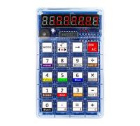 Wesafrae Electronic DIY Calculator Building Kit with LED Display for Soldering Training Projects