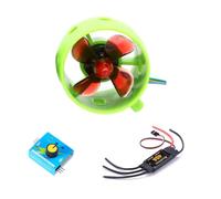 Wesafrae For DIY RC Robot Submarine Compatible DC 12V-24V 20A Underwater Jet Boat Thruster Engine 4 Blade Positive Propeller Motor