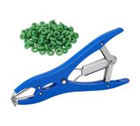 Wesafrae Goat Banding Kit Stainless Steel Jaw, Livestock Bander Multi-Functional Tail Docker Dock for Lambs, Calves