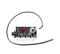 Wesafrae Intelligent Temperature Controlled DC 5-24V 5A Four-Way PWM Fan Speed Regulation Cooling Controller Display