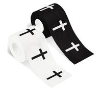Wesafrae Jesus Wrist Tapes 2Pcs 2in X 23ft Christian Athletic Wristband Religious Cotton