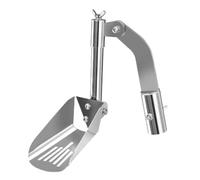 Wesafrae Leaf Cleaning Spoon Gutter Scoop Aluminum Alloy Cleaner Portable Roof Gutter Tool Gutter Cleaning Shovel Leaves Dirt