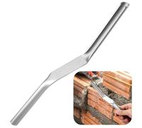 Wesafrae Masonry Jointer 1/2" X 5/8" Concrete Jointer Brick Tool Double-Ended Masonry Pointing Tool for Tofor Cement Pointing Trowel Tools