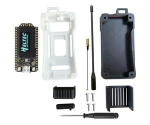 Wesafrae Meshtastic Heltec WIFI Lora 32 V4 Meshcore - SX1262 Dev-Board Kit Case with Antenna Solar Powered Mesh Module A