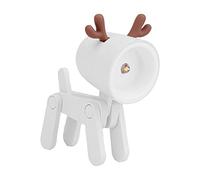 Wesafrae Night Light LED Adjustable Desk Book Light Cute Pet Light Eye Protection Table Lamp Home Room Decor,Deer White