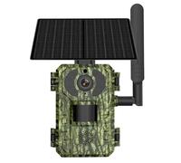 Wesafrae Outdoor Hunting PIR Motion Sensor Solar Trail Camera EU 4G LTE Cellular Support with Sim Card Night Vision