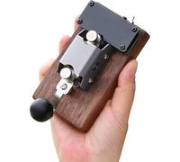 Wesafrae Professional Suspended Flange Bearing Morse Code Telegraph Key, Includes Sound and Light Reminder for Teaching Purposes