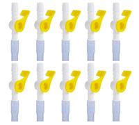Wesafrae Silicone Tubing and Smooth Eged Valves 10 Pack Catheter Valve Urine Drainage Catheter Bag Edge