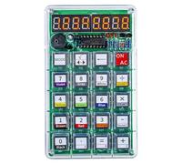 Wesafrae Soldering Practice Kit with Electronic Calculator, Resistance Measurement Functionality and Transparent Case