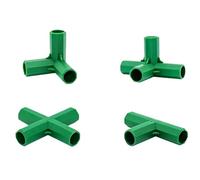 Wesafrae Stable Support 80PCS Fitting 11MM 4 Types Heavy Duty Greenhouse Frame Building Connector Suitable for Grape Trellis