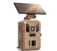 Wesafrae Trail Camera-4K 64MP WiFi Game Cam Motion Activated, Night Vision, Waterproof IP66,Built-in Battery Solar Powered