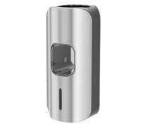 Wesafrae Wall-Mounted Toothbrush Holder, for Kids Toothpaste Dispenser, Automatic Toothpaste Squeezer Silver