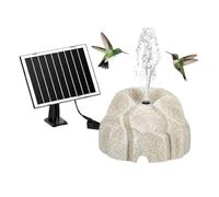 Wesafrae Water Fountain for Bird Bath Rock with Solar Powered 7W Water Pump, Fountain Pump Suitable for BirdBath, Garden, Pond