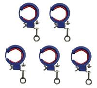 Wesafrae Wire Pulling Pulley, Bridge Pay-Off Pulley 5pcs Upgraded Blue Cable Wire Threading Tool Cable Tray Roller
