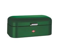 WESCO Grandy Bread Bin in Dark Green, Powder-Coated Sheet Steel, Ventilation Holes and Sturdy Handle, Special Edition Christmas
