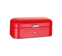 WESCO Grandy bread bin in red, powder-coated sheet steel, ventilation holes and sturdy handle, 41 x 25.5 x 16.5 cm