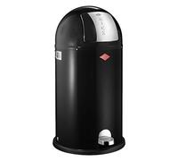 Wesco Kickboy Powder Coated Steel Waste Bin, 40 Litre, Black