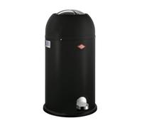 WESCO Kickmaster Rubbish Bin, Metal, Black, Matt, H 69 cm, D 37.5 cm, 33 L