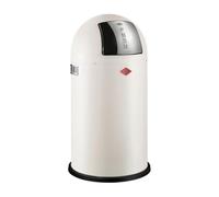 WESCO Pushboy waste bin has a volume of 50 litres and is matt sand, 40 x 40 x 75 cm