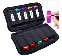 WesData Flash Drive Case, USB Drive Holder, Storage Bag for Thumb Drive, Light Weight and Easy to Put into Handbag, Protect and Store Small Items, 10 Slots Electronic Accessories Organizer