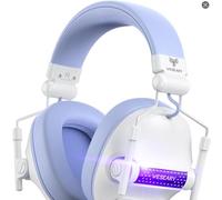 WESEARY Pearl Violet Gaming Headset - Premium Sound,WG2 Wired Headphones for Gamers,Crystal-Clear Sound