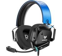 WESEARY Wired Gaming Headset Compatible with Xbox One, Xbox One X/S, Xbox Series X|S, PC, PS4, PS5, Switch, 3D Stereo Sound Gaming Headphones with ENC Microphone, Soft Earmuffs, 3.5mm Audio Jack