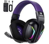 WESEARY Wireless Gaming Headset for PS5, PS4, PC, Switch, Mac - Dual-Mode 2.4GHz & Bluetooth 5.4 Gaming Headphones with ENC Noise Cancelling Mic, 50mm Drivers for Playstation 5 Accessory Kits