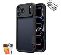 Weseecase Soft Silicone Frame Heat-Dissipating Case, Lightweight Metal CaseFull coverage magnetic wireless charging anti-drop, for 17/16/15/14 (Phone16 pro max,Black)