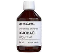 wesentlich. Jojoba Oil Cold Pressed 500 ml | Virgin - 100% Pure Jojoba Oil | Vegan | Skin - Hair - Beard and Scalp | Face and Nails | Natural Face Oil and Body Oil