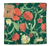 WESERWEF Design Microfiber Glasses Cleaning Cloth, Premium Cleaning Cloths for Lens, Screens, Tablets, Spectacles, 12" x 12", Ultra-Soft & Scratch-Free (garden)