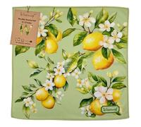 WESERWEF Design Microfiber Glasses Cleaning Cloth, Premium Cleaning Cloths for Lens, Screens, Tablets, Spectacles, 12" x 12", Ultra-Soft & Scratch-Free (lemon)