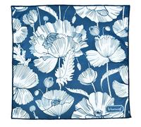 WESERWEF Design Microfiber Glasses Cleaning Cloth, Premium Cleaning Cloths for Spectacles, Lens, Screens, Tablets, Eyeglasses, 12" x 12", Ultra-Soft & Scratch-Free (blue poppies)
