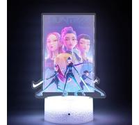 WESEYES Demon Movie Hunter Inspired Arcylic Nightlight 16 Colors Change with Remote Control, Night Light for Kpop Fans
