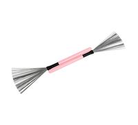 WESIEVYA 1 Pair Maple Handle Drum Brush for Drummers, High-carbon Steel Wire with Excellent Durability and Practicability, Pink Wooden Material Suitable for Jazz and Percussion