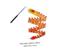 WESIEVYA 1 Set Colorful Dance Ribbons for Rhythmic Gymnastics Streamers Dragon Design with Wand for Energetic Dancing Activities Ages Random Color