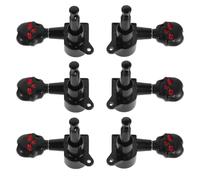 WESIEVYA 1 Set Guitar Closed Tuning Pegs: Electric Bass Skull Tuning Pegs - 3L3R Acoustic Guitar String Tuners - Metal Hardware for Live Concert Music Festival