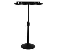 WESIEVYA 1 Set Multi-Mic Holder Up to 4 Mics - 9.5-15.4" H Adjustable Microphone Desk Storage Rack with Screws and Nut for Streaming Conference Room