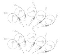 WESIEVYA 10 Sets Picture Hanging Systems with Length Adjustable Stainless Steel Picture Frame Wire and Easy to Install for Art Displays and Home