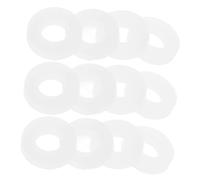 WESIEVYA 100pcs White Plastic Drum Set Washers Snare Drum Parts Pads Accessories for Hardware Mounting Suitable for Jazz and Rock