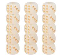 WESIEVYA 10Pcs 16Mm Noctilucent Round Corner Dice with Gold Points, Glow-In-The-Dark Game Dice for Bar, Ktv, and Party Supplies