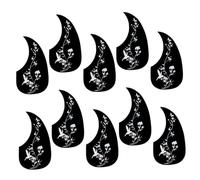 WESIEVYA 10pcs Acoustic Guitar Pickguard Scratch Plate for Folk Guitar Stylish Design Easy Install Accessory for Musicians of All Levels