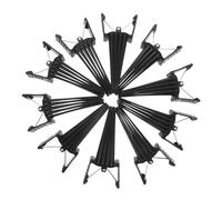 WESIEVYA 10pcs Black Plastic Hair Root Lifting Clips for Women with High Crown Volumizing Design and 8shape Styling, for Hair Volume Boost and Fluffy Bangs at Home or Parties