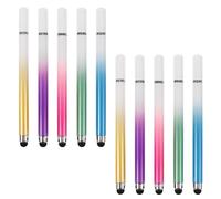 WESIEVYA 10pcs Capacitive Stylus for Touch Screens Tablets Assorted Color Plastic Strong Compatibility Smooth Writing Experience for Playing Games and Marking up Documents