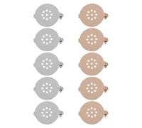 WESIEVYA 10Pcs DIY Brooch Bases Safety Brooch Bases Jewelry Making Accessory Copper 21Mm Circular 9-Hole Clasp Pin for Making Crafts
